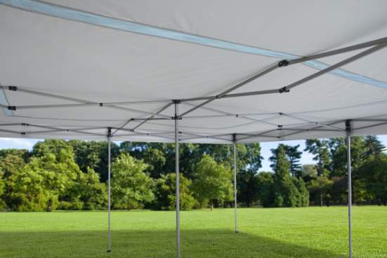 Quik Shade Commercial 17x17 Straight Leg Canopy - White (164404DS) Top View of the Canopy 